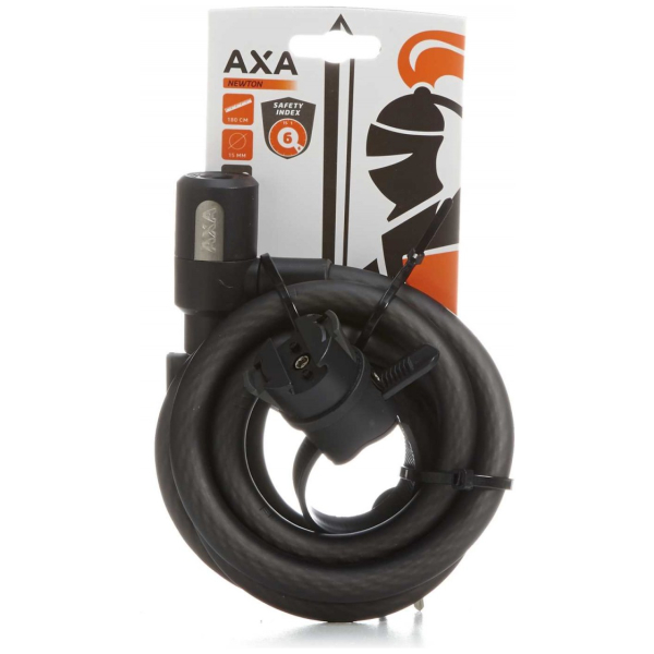 Axa kabelslot Newton 180/12 Zwart - Afbeelding 2