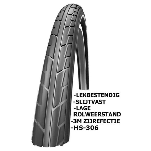 Schwalbe Schw btb 28x1.40/37-622 Mar com zw Zwart