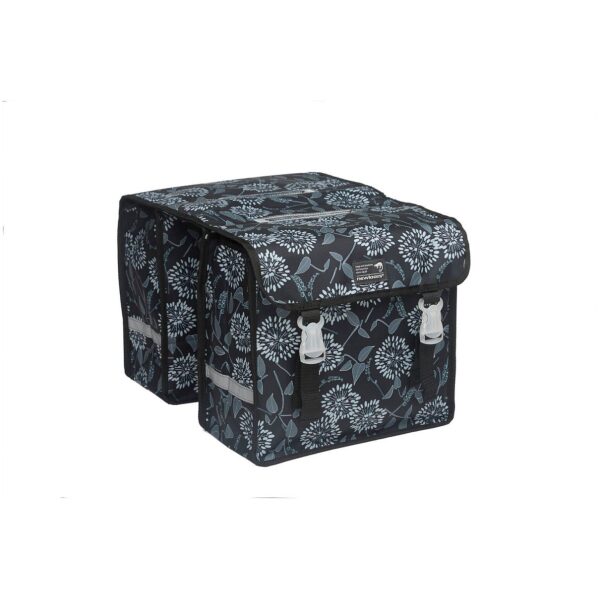 New Looxs fietstas dubbel Fiori Midi Zarah Black