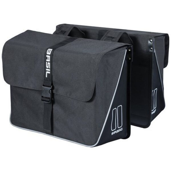 Basil fietstas dubbel Forte Black