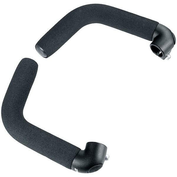 Ergotec bar ends Touring AL6061 zand Zwart