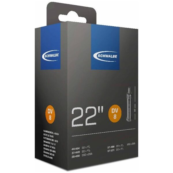 Schwalbe bnb DV8 22 x 1 3/8 - 1 1/2 hv 32mm Zwart