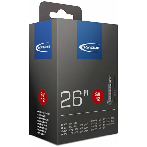 Schwalbe bnb SV12 26 x 1 1/4 - 27.5 x 1.75 fv 40mm Zwart
