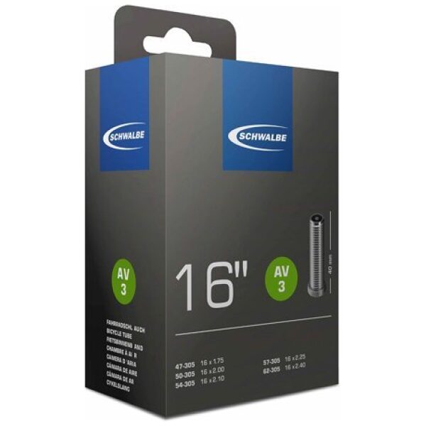 Schwalbe bnb AV3 16 x 1.75 - 2.40 av 40mm Zwart