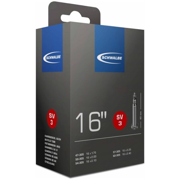 Schwalbe bnb SV3 16 x 1.75 - 2.40 fv 40mm Zwart