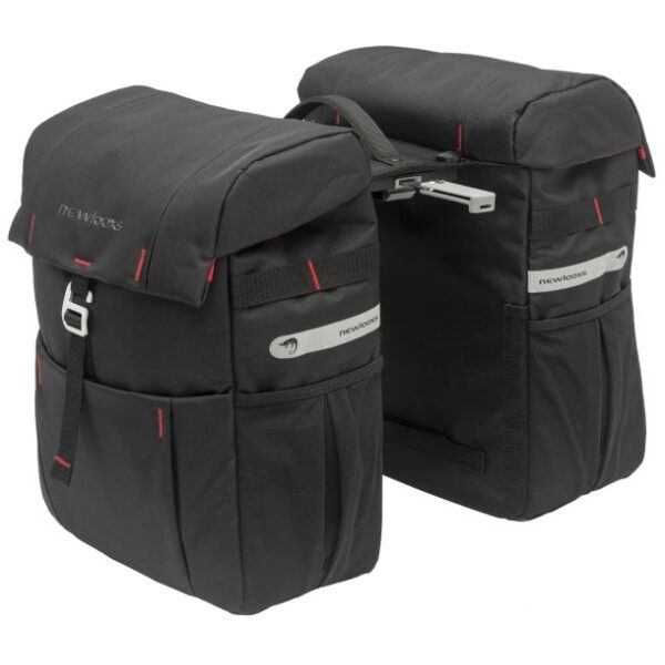 New Looxs fietstas dubbel Vigo Racktime 37L Black