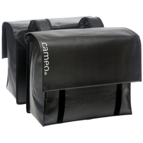 Cameo fietstas dubbel bisonyl 46L Black