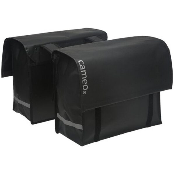 Cameo fietstas dubbel bisonyl dull 46L Black