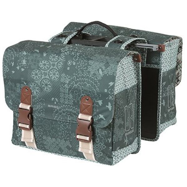 Basil fietstas dubbel Boheme forest groen MIK 35L Forest Green