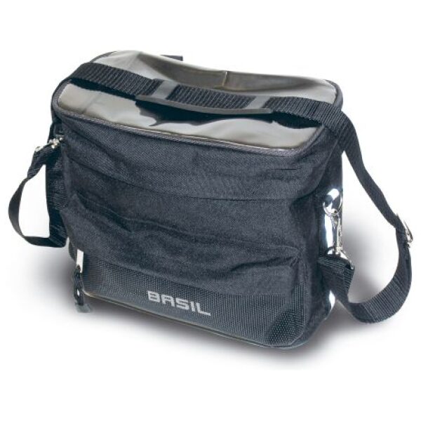 Basil stuurtas Mali m/klitterband Black