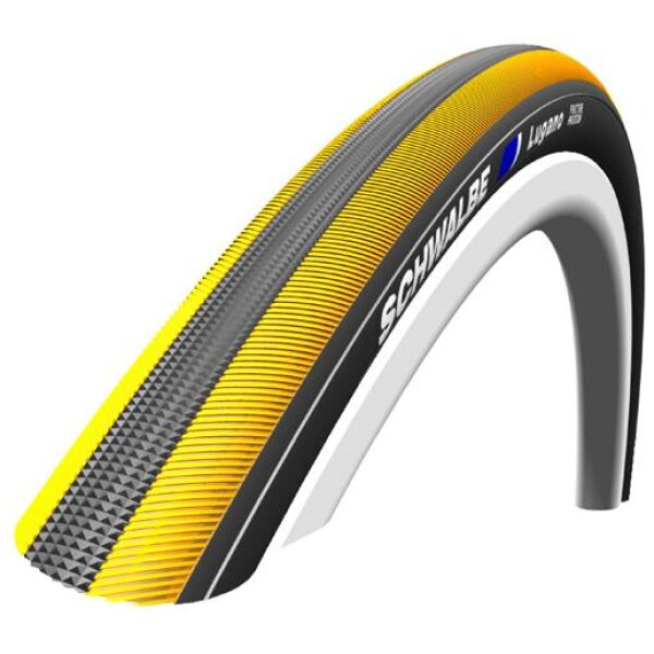 Schwalbe BUB 28X1 SC LUGANO PP ZW/GE ZWART / GEEL