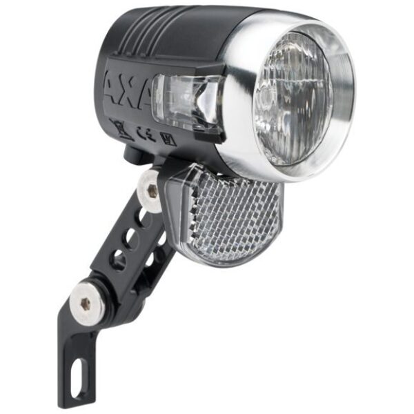 Axa koplamp Blueline switch aan/uit dynamo 50 lux Zwart