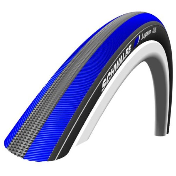 Schwalbe BUB 28X1 SC LUGANO PP ZW/BL ZWART / BLAUW
