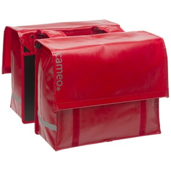 Cameo fietstas dubbel bisonyl 46L Rood