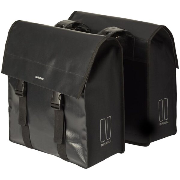 Basil fietstas dubbel Urban load Black - Afbeelding 4