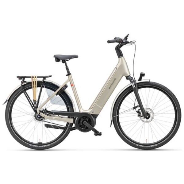 Batavus Finez E-Go Power Exclusiv Champagne Goud Glans Lageinstap