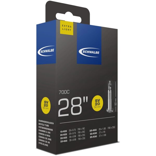 Schwalbe bnb SV20 Extra Light 28 x 0.75 - 1.00 fv Zwart - Afbeelding 5