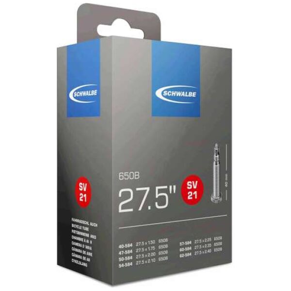 Schwalbe bnb SV21 27.5 x 1.50 - 2.40 fv 40mm Zwart