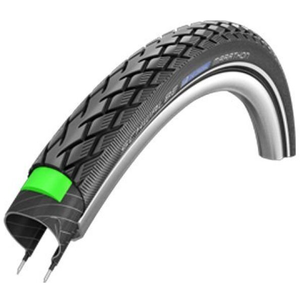 Schwalbe btb Marathon G-Guard 28 x 1 1/4 zw refl Zwart