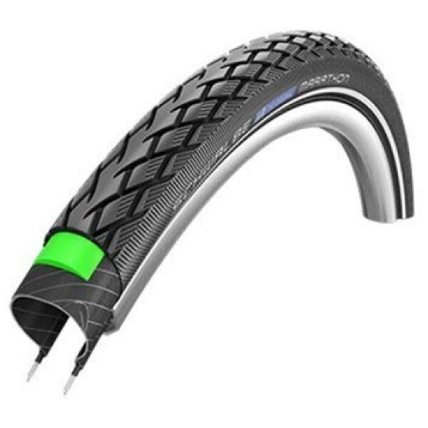 Schwalbe btb Marathon G-Guard 26 x 1 3/8 zw refl Zwart