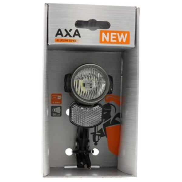 Axa koplamp Blueline T- steady auto dynamo 50 lux Zwart