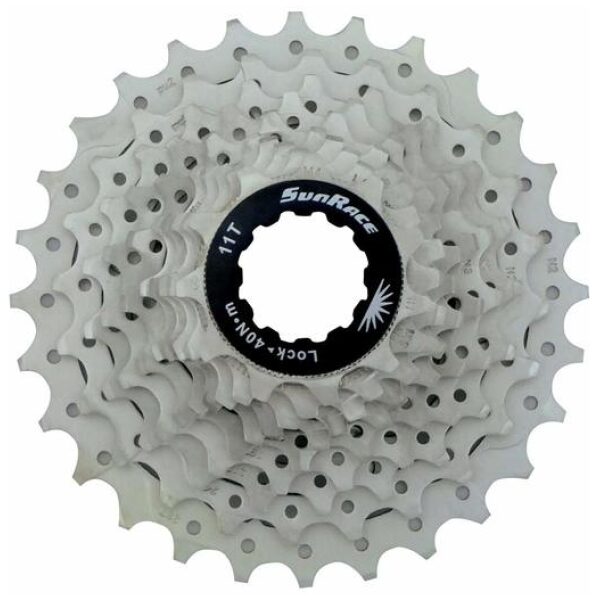 Sunrace cass 10v 11/28 Zilver