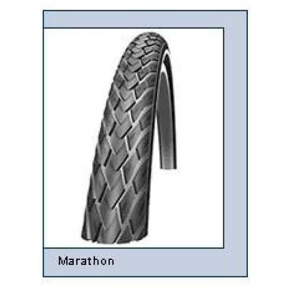 Schwalbe Schw btb 28x1.3/8 Mar R zw 368 Zwart