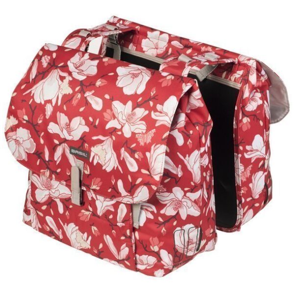 Basil dubb tas Magnolia Poppy Red