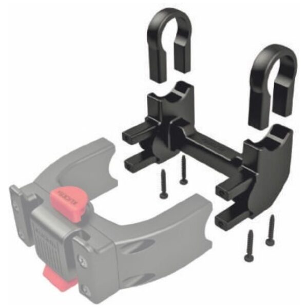 Klickfix afstand adapterset set E 90 graden Zwart