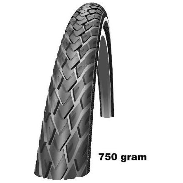 Schwalbe Schw btb 26x1.75 Mar refl zw 368 Zwart