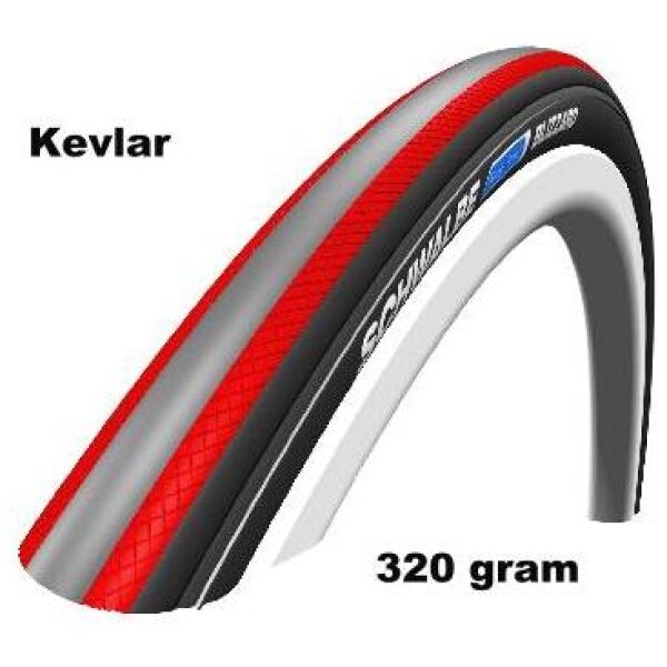 Schwalbe Schw btb 700x23 Blizz kevl rd Zwart / Rood
