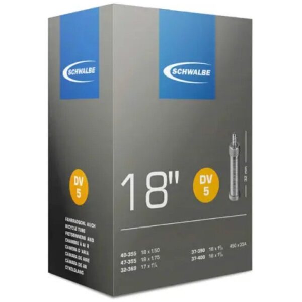 Schwalbe bnb DV5 17 x 1 1/4 - 18 x 1.75 hv 32mm Zwart - Afbeelding 3
