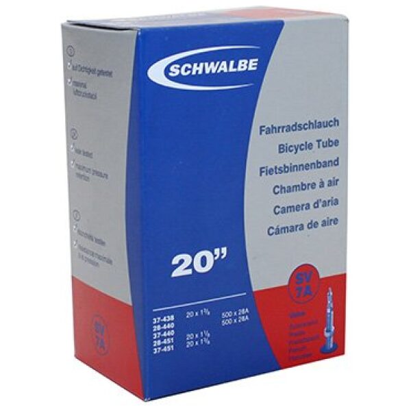 Schwalbe bnb SV7A 20 x 1 3/8 fv Zwart