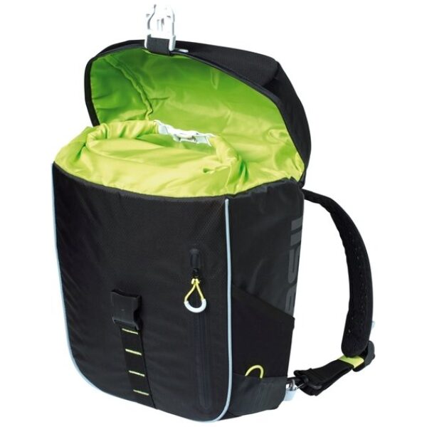 Basil rugtas Miles daypack Black Lime - Afbeelding 3
