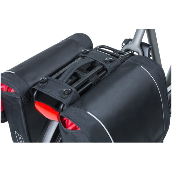 Basil fietstas dubbel Sport Design MIK Black