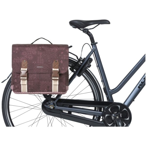 Basil fietstas dubbel Boheme MIK Fig Red