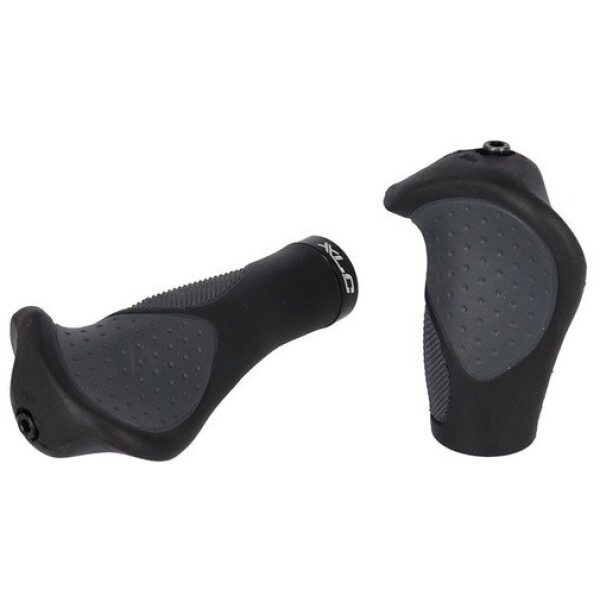 Xlc HANDVAT ERGO 135/92MM CF ZW/GRY STEL GRS22 Zwart/Grijs