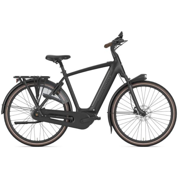 Gazelle Grenoble C8+ Black Mat Heren