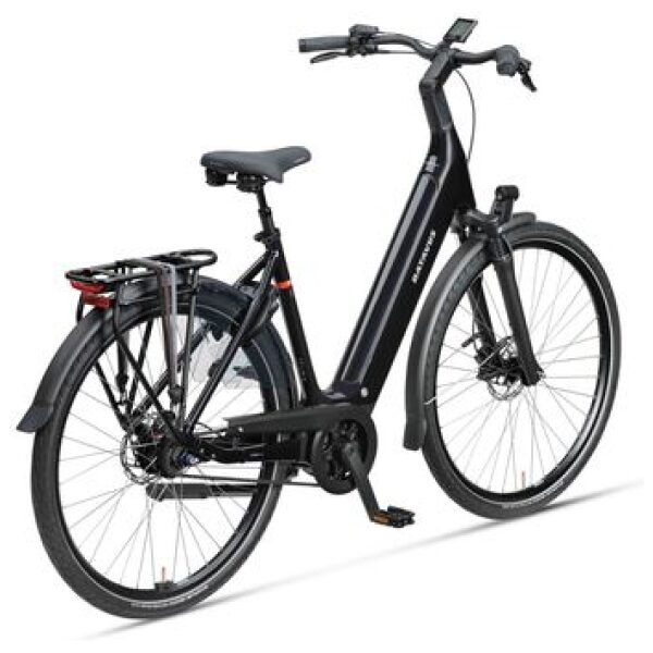 Batavus Finez E-Go Power Exclusiv Zwart Glans Lageinstap