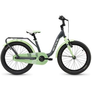 Scool niXe 18 Zoll 1-Gang, Rucktritt Dark Grey/Pastel Green